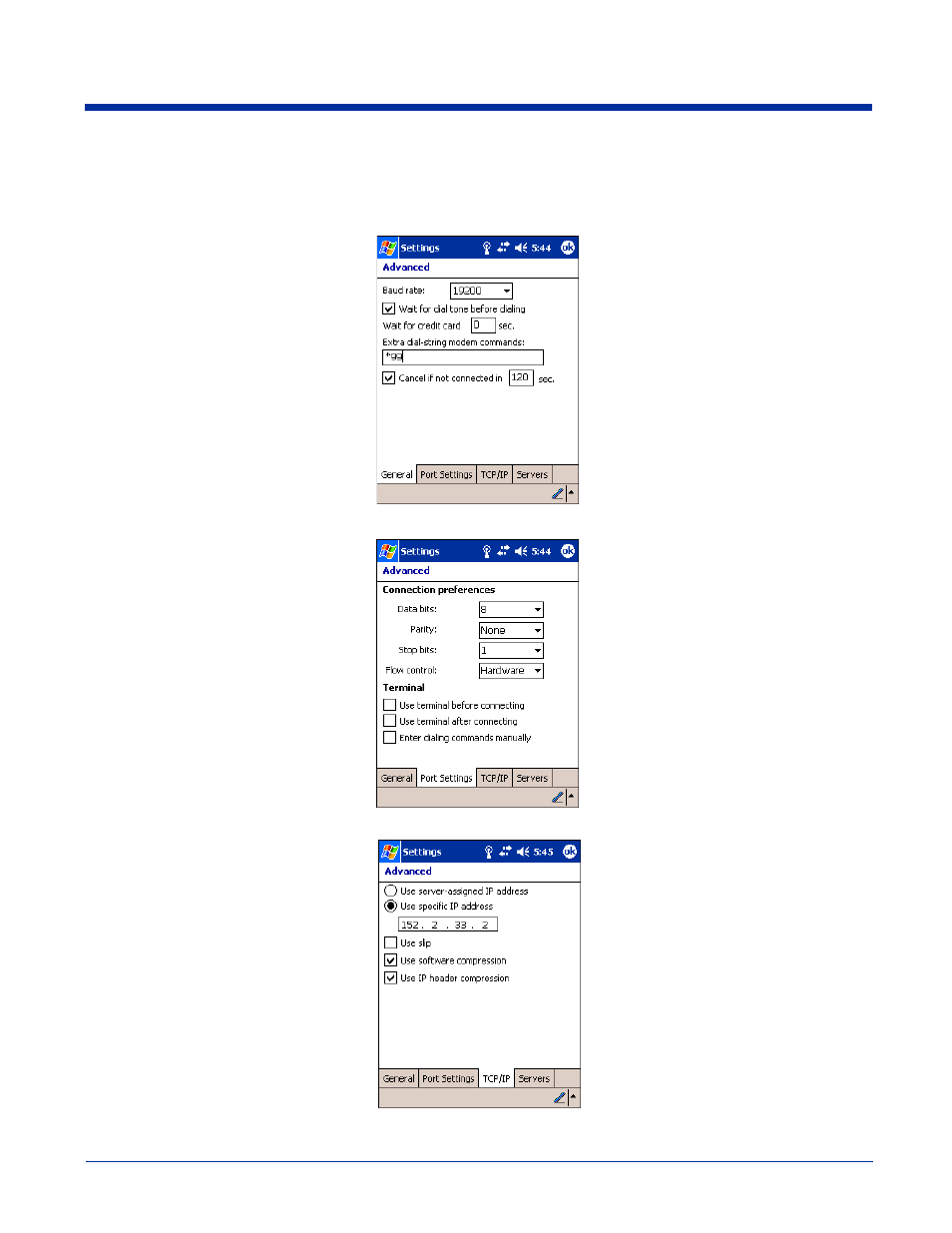 Advanced settings | Hand Held Products 9500 User Manual | Page 86 / 276