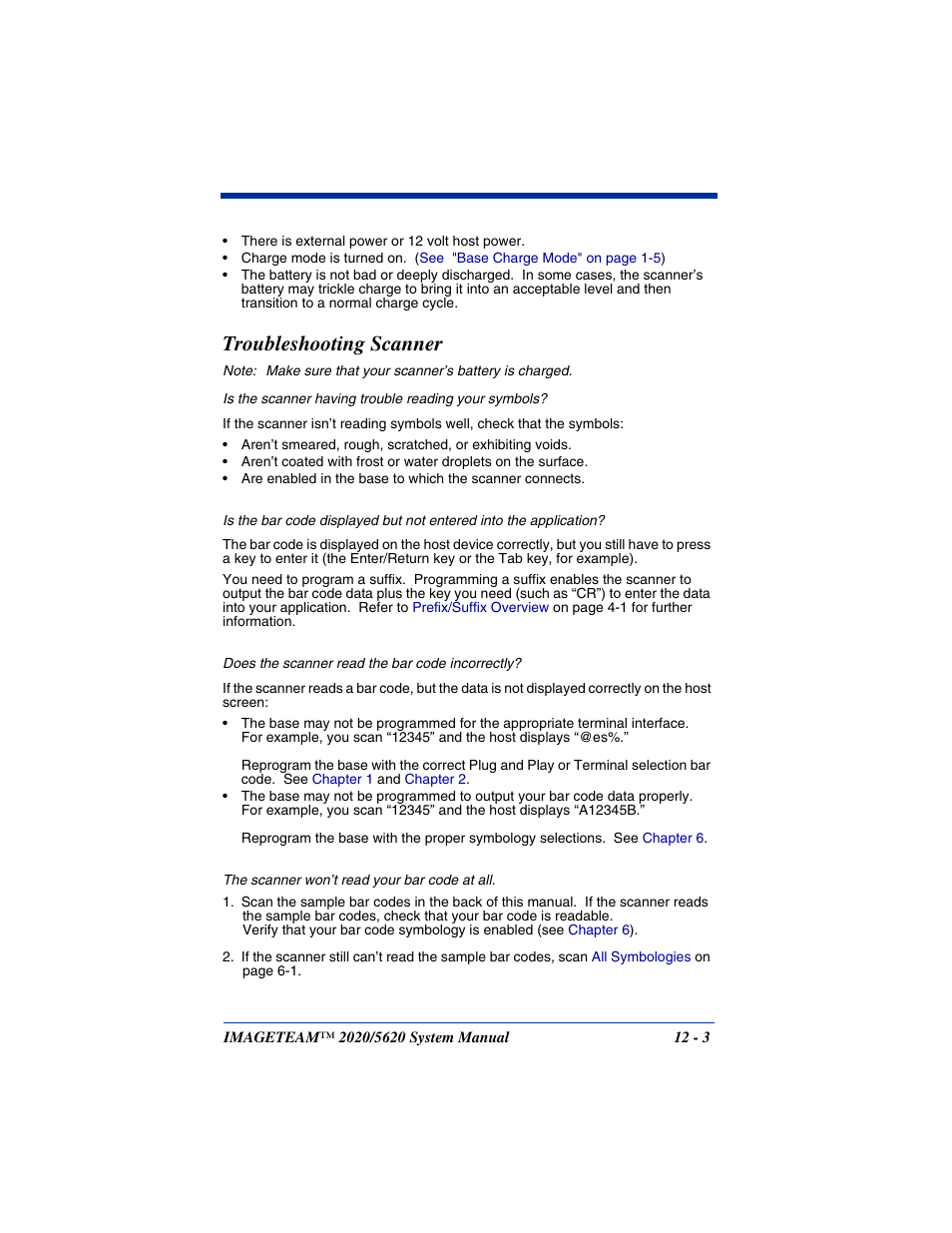 Troubleshooting scanner | Hand Held Products 5620 User Manual | Page 153 / 168