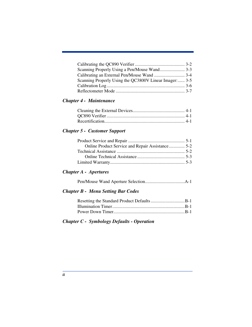Hand Held Products QUICK CHECK 890 User Manual | Page 4 / 40