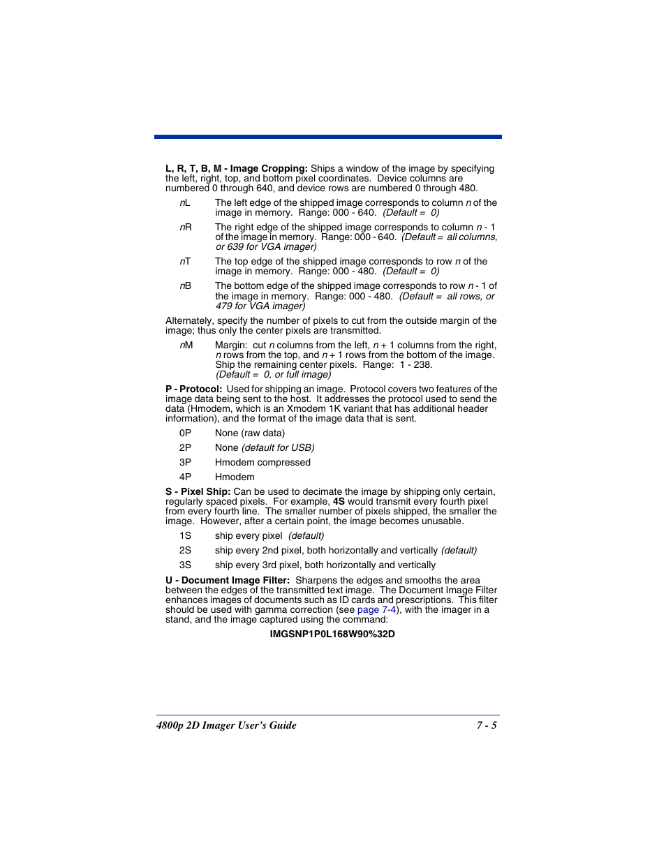 Hand Held Products 2D IMAGER 4800P User Manual | Page 109 / 184