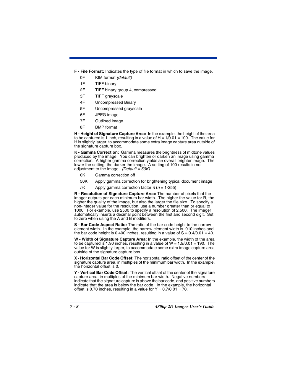 Hand Held Products 2D IMAGER 4800P User Manual | Page 112 / 184