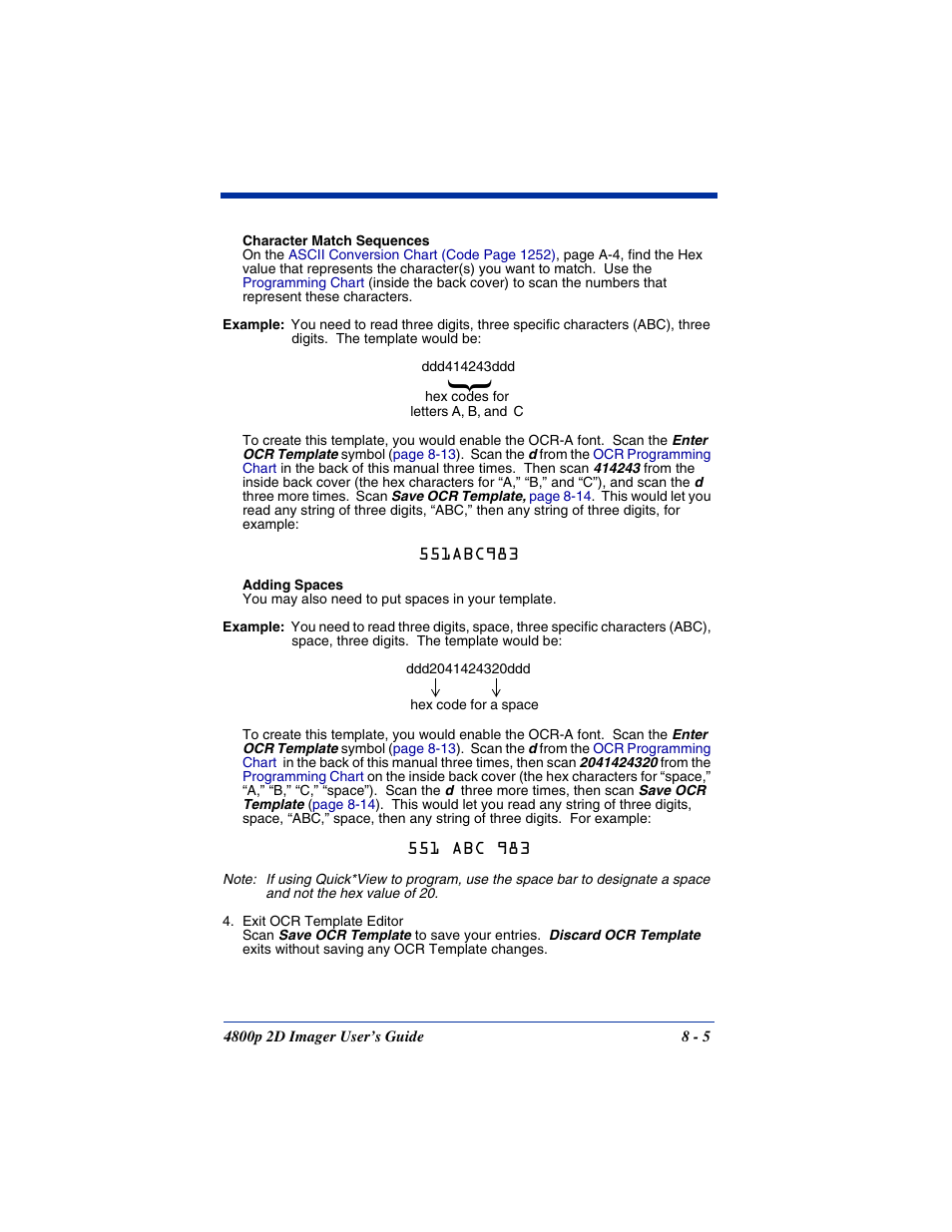 Hand Held Products 2D IMAGER 4800P User Manual | Page 117 / 184