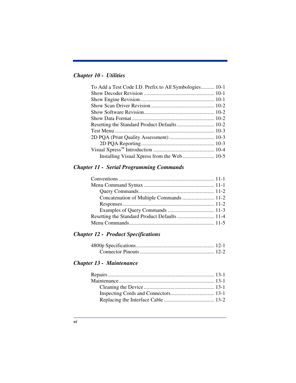 Hand Held Products 2D IMAGER 4800P User Manual | Page 12 / 184