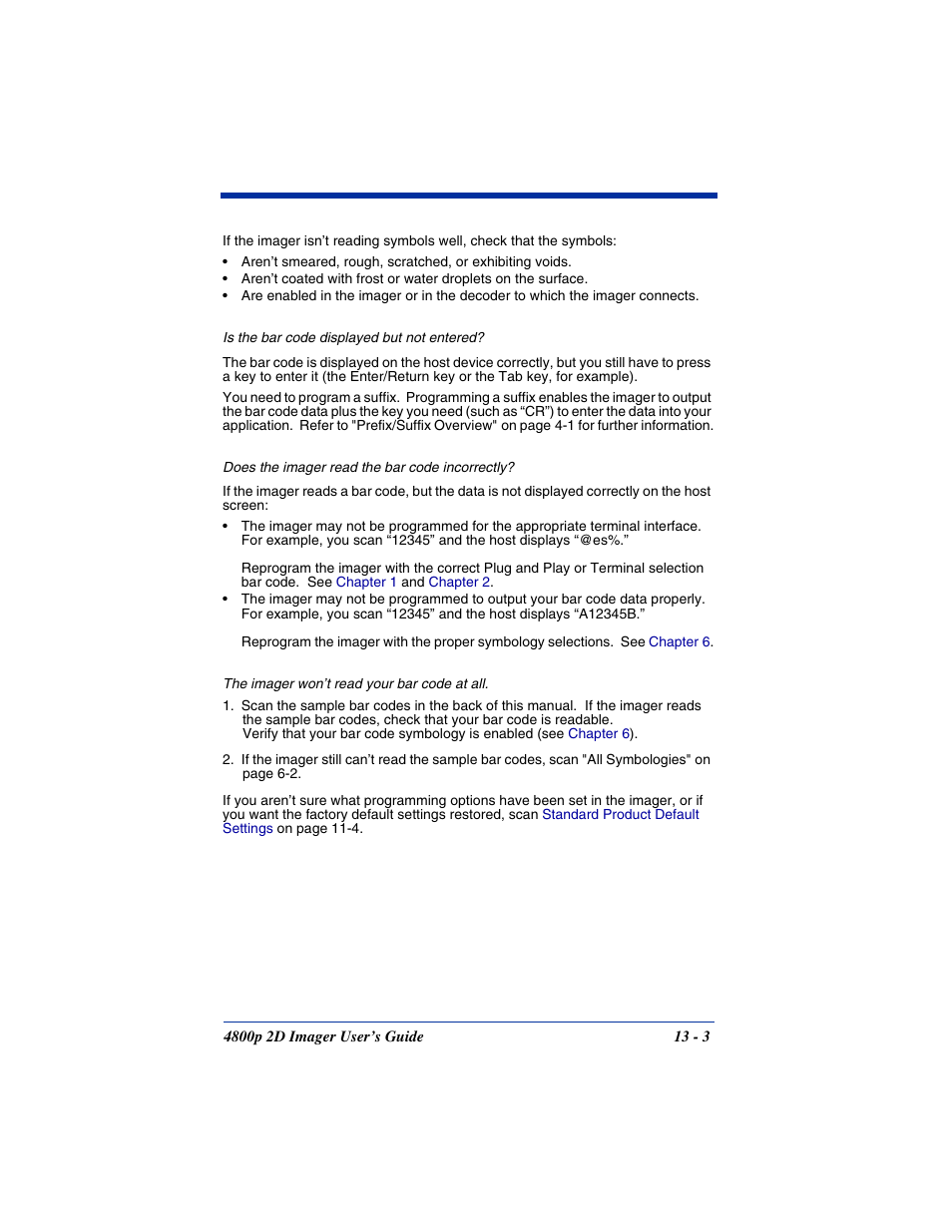 Hand Held Products 2D IMAGER 4800P User Manual | Page 163 / 184