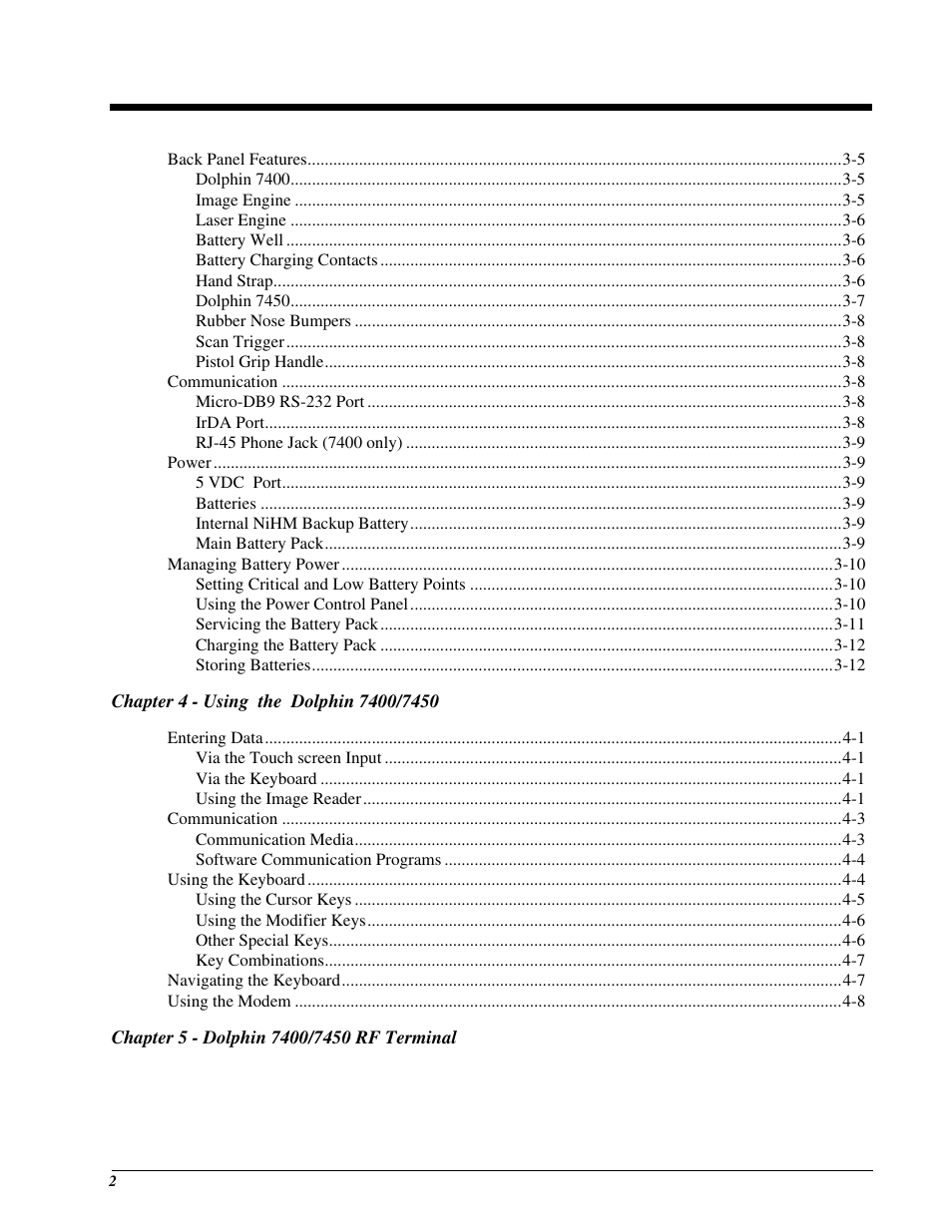 Hand Held Products 7400/7450 User Manual | Page 6 / 107