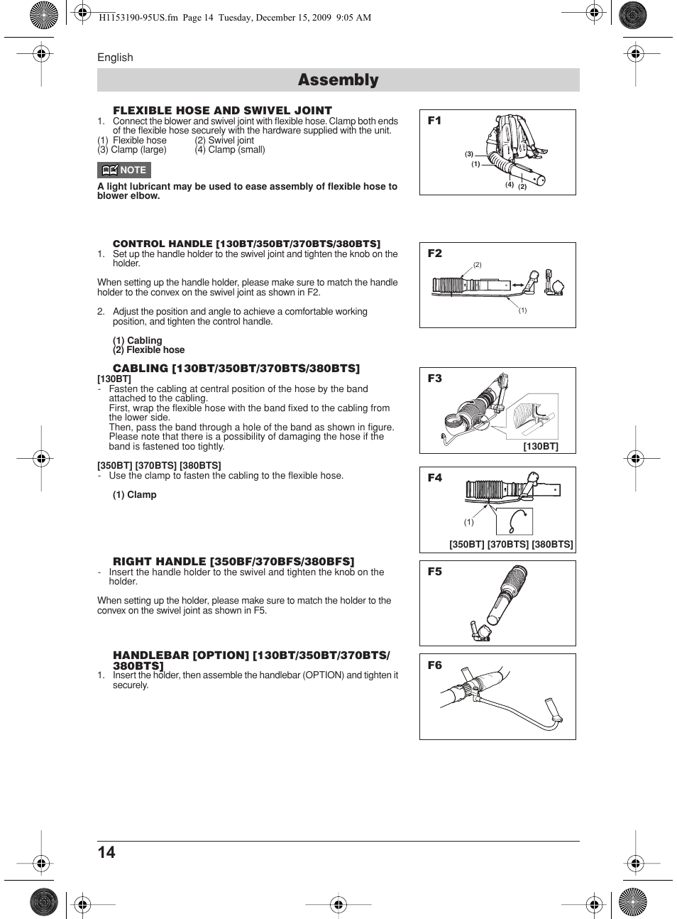 Assembly | Husqvarna 380BFS User Manual | Page 14 / 21