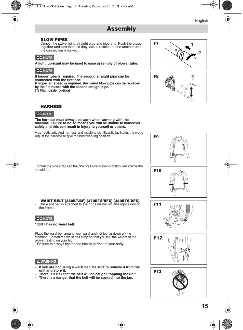 Assembly | Husqvarna 380BFS User Manual | Page 15 / 21