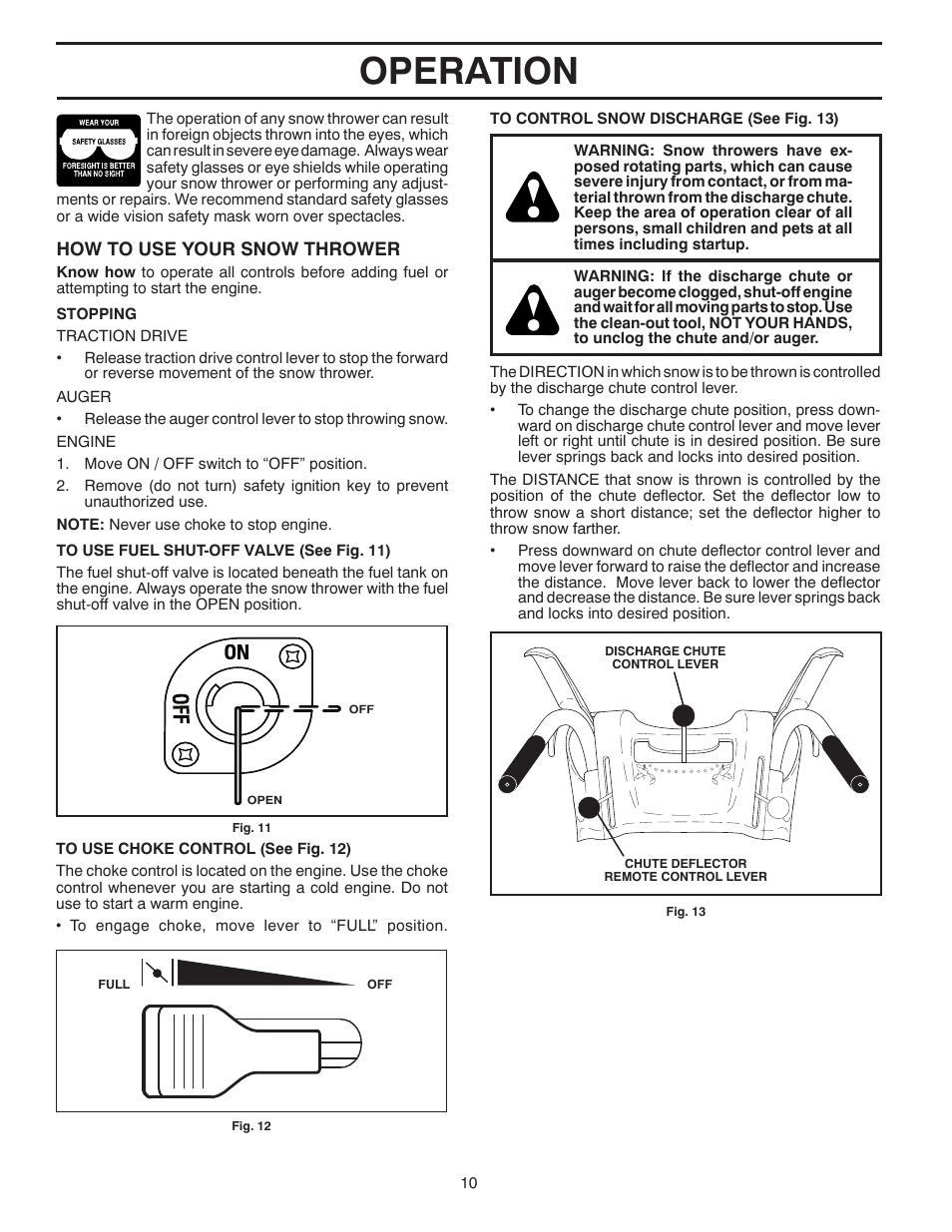 Operation | Husqvarna 96193005500 User Manual | Page 10 / 44