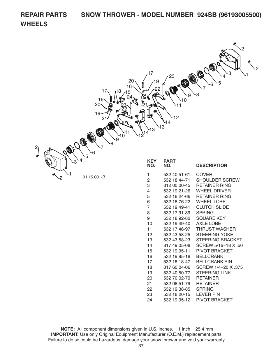 Husqvarna 96193005500 User Manual | Page 37 / 44