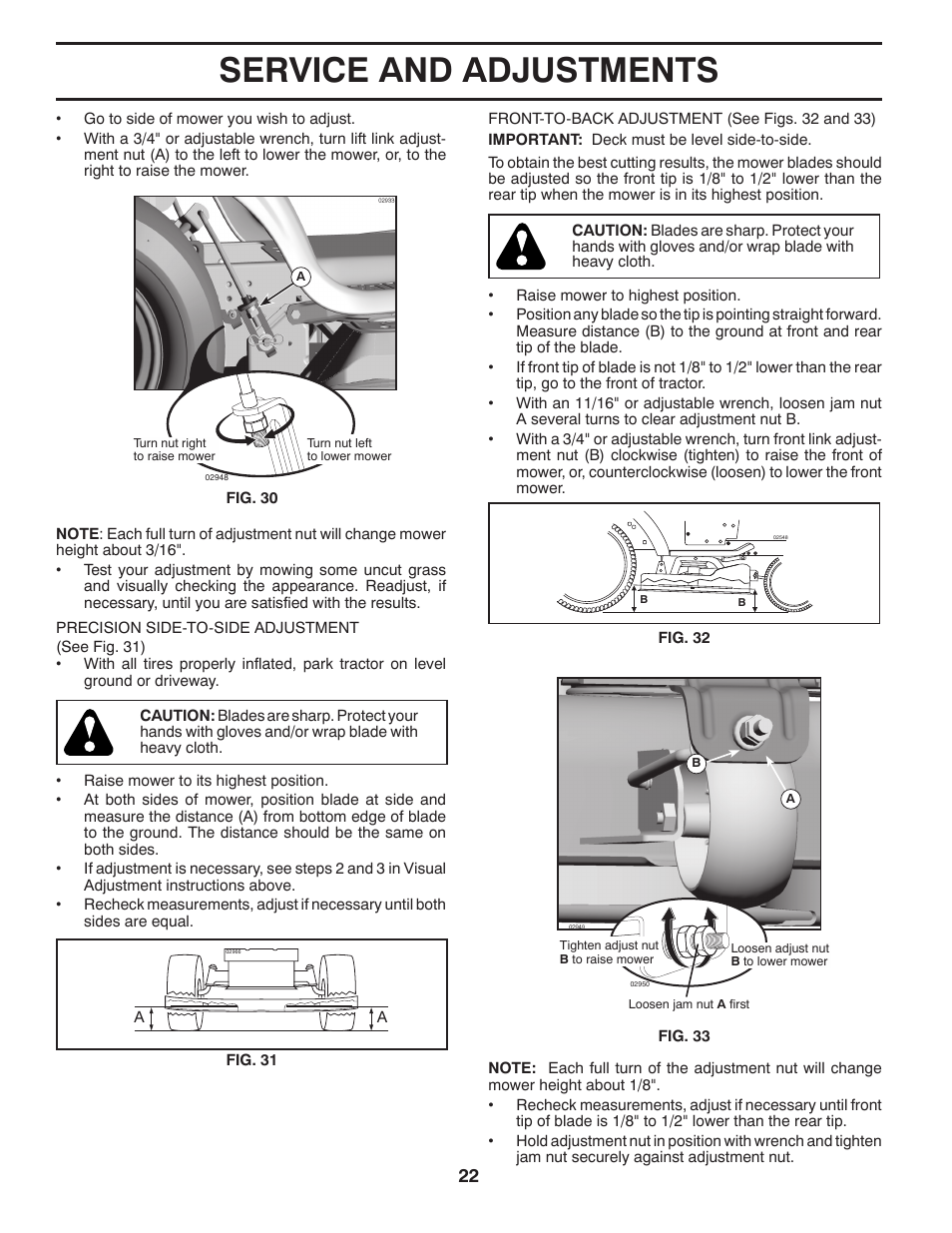 Service and adjustments | Husqvarna 2754 GLS User Manual | Page 22 / 49