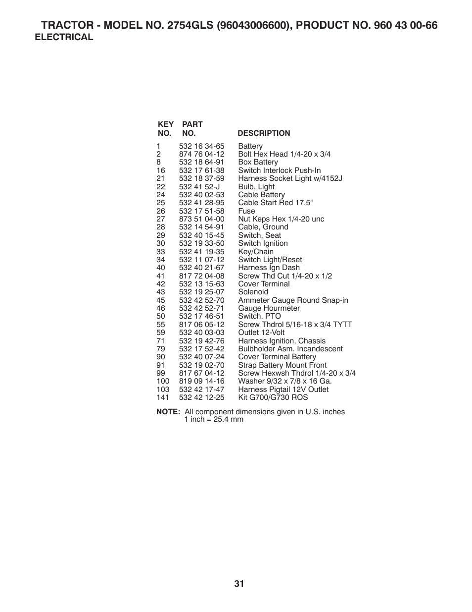 Husqvarna 2754 GLS User Manual | Page 31 / 49