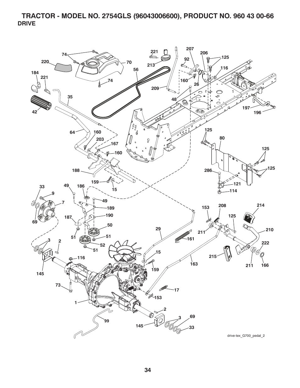 Drive | Husqvarna 2754 GLS User Manual | Page 34 / 49