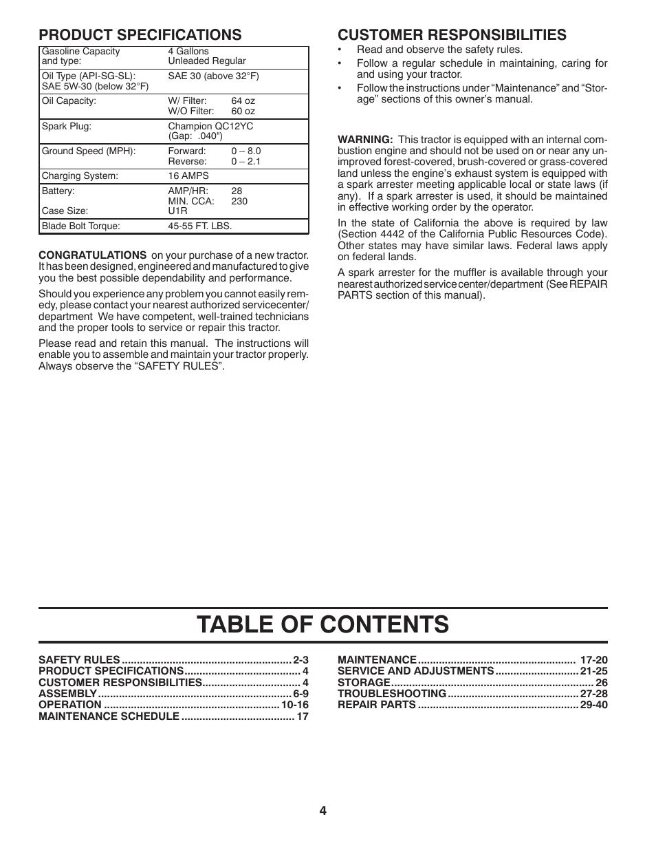 Husqvarna 2754 GLS User Manual | Page 4 / 49