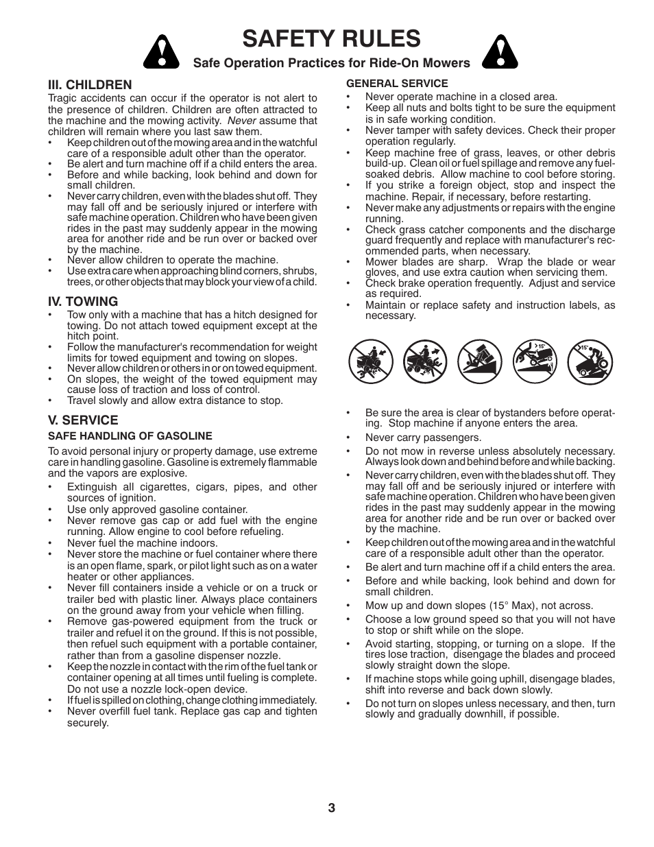 Safety rules | Husqvarna 96045000504 User Manual | Page 3 / 48