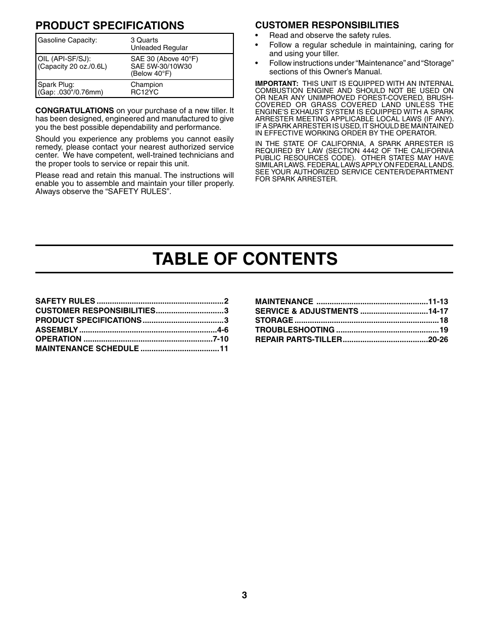 Husqvarna 650CRT User Manual | Page 3 / 28
