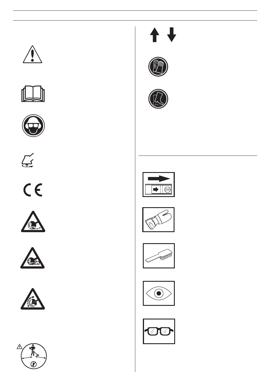Explanation of symbols, Symbols | Husqvarna 322E User Manual | Page 2 / 24