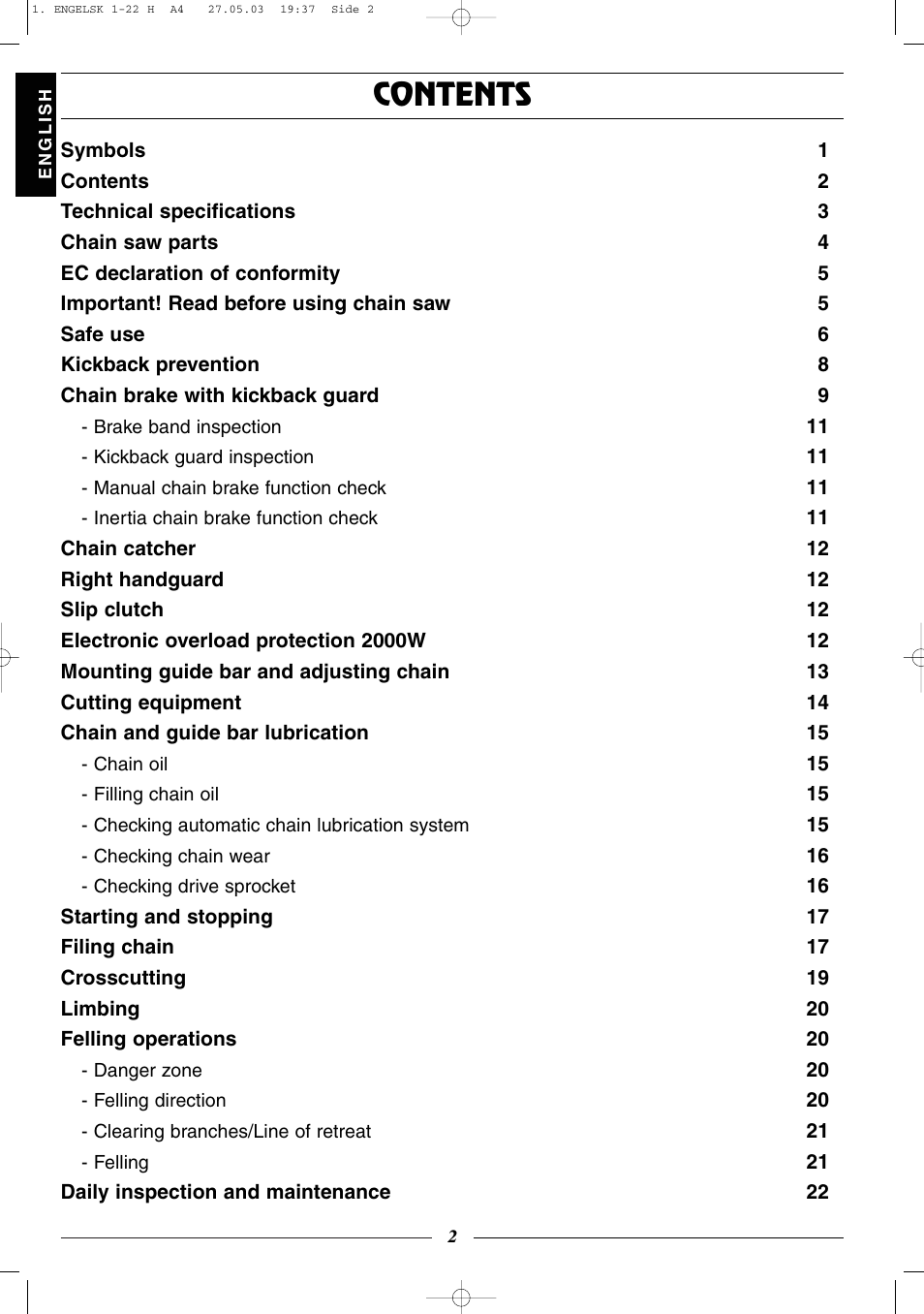 Husqvarna 320 User Manual | Page 3 / 25