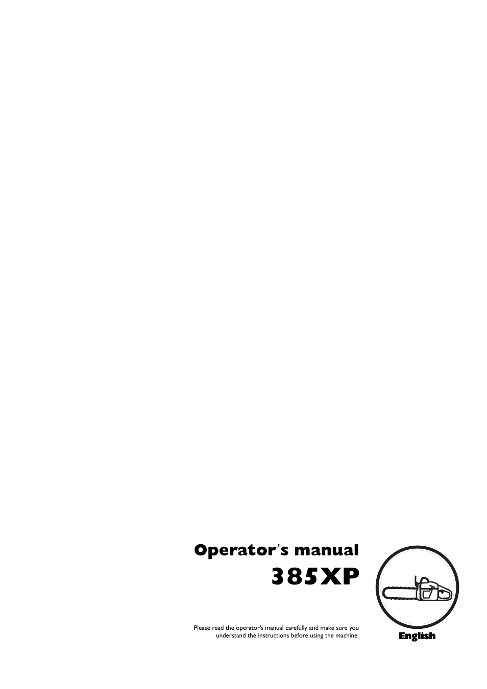 Husqvarna 385XP User Manual | 40 pages