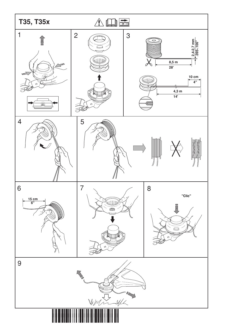 Z+r:3¶5t, T35, t35x | Husqvarna 324L User Manual | Page 30 / 32