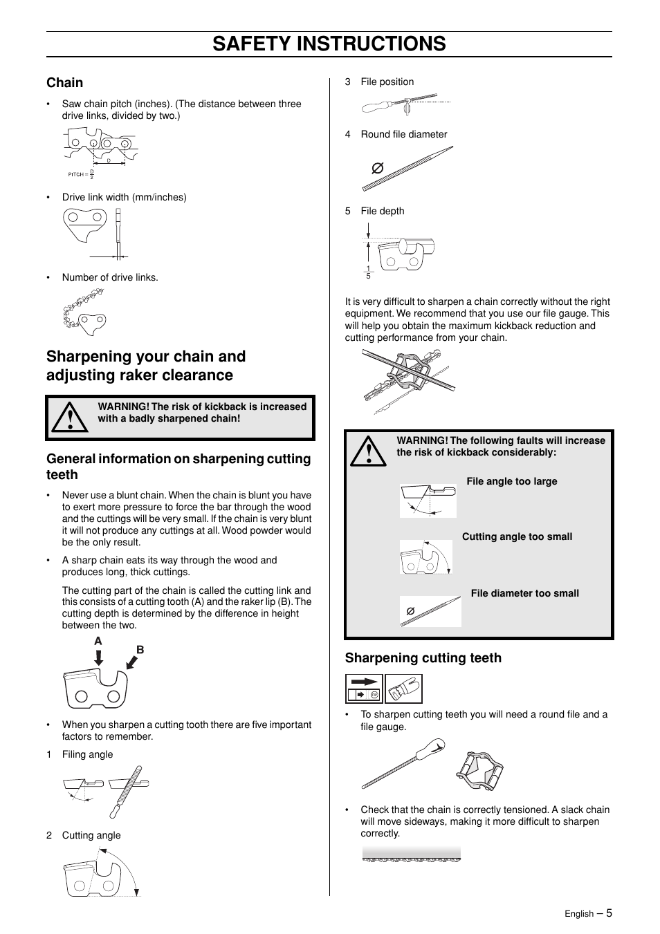 Safety instructions | Husqvarna PA 1100 User Manual | Page 5 / 17
