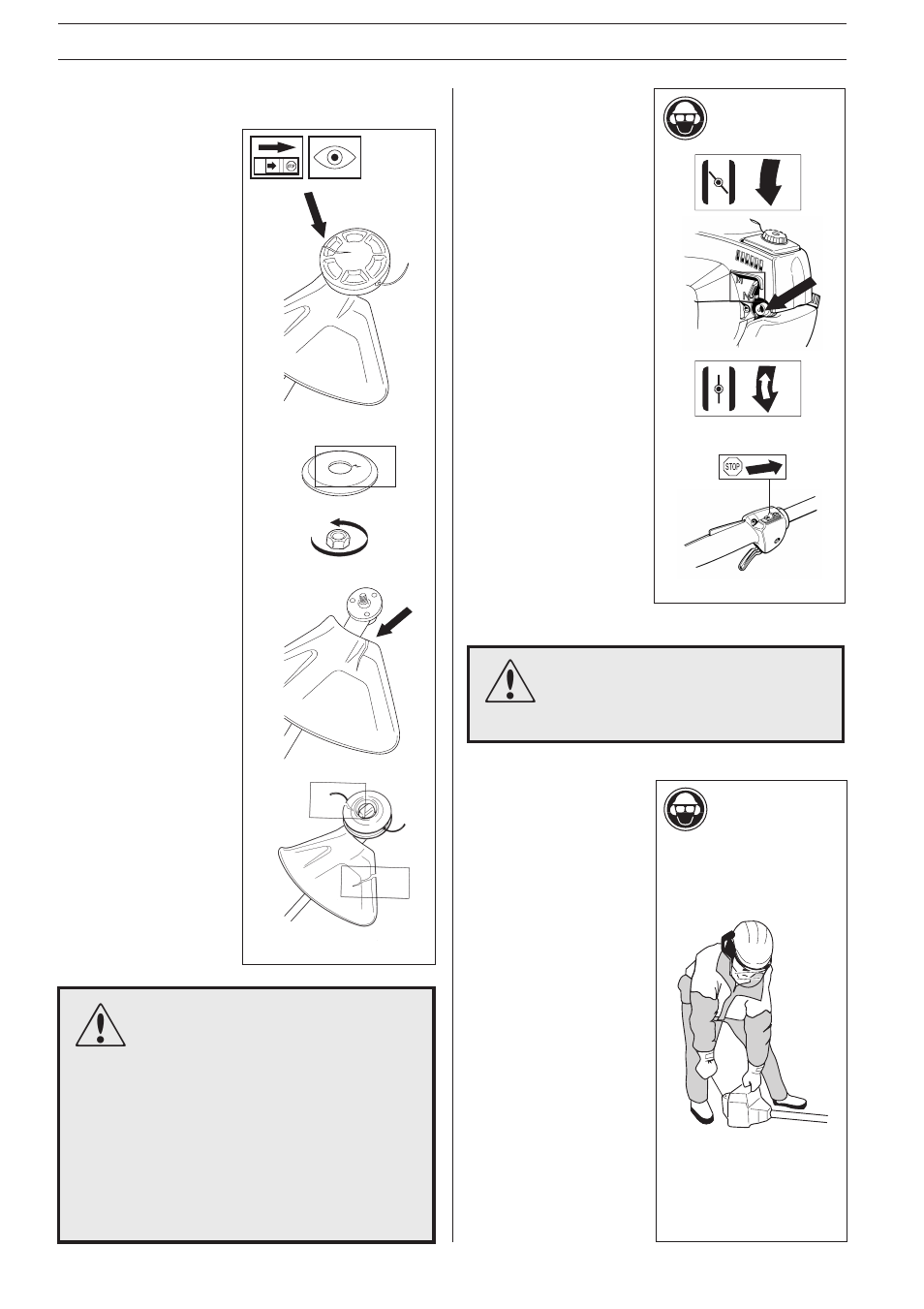 Start and stop | Husqvarna 322C User Manual | Page 16 / 36
