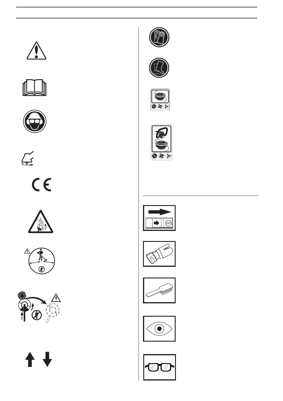 Symbol explanation, Symbols | Husqvarna 322C User Manual | Page 2 / 36