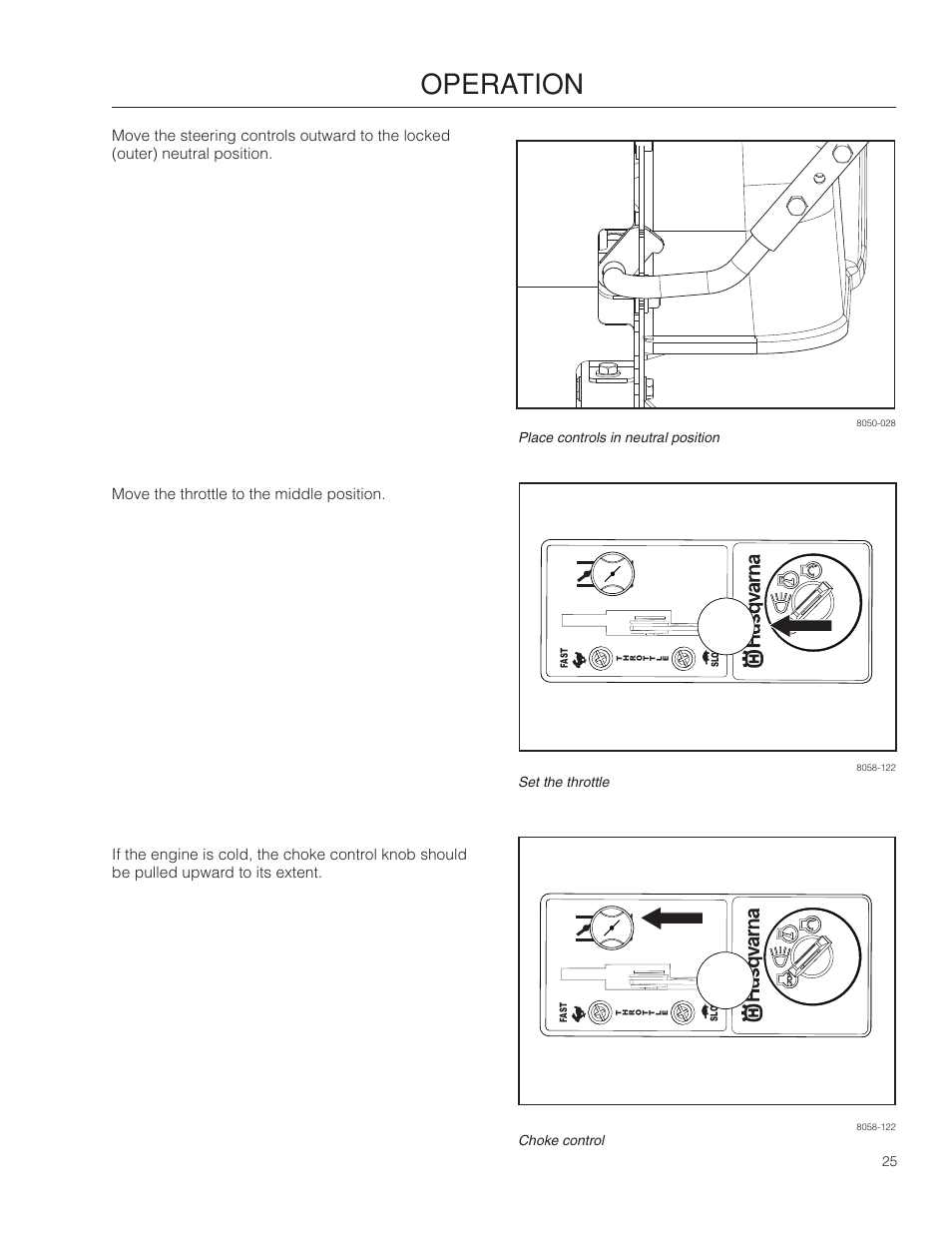 Operation | Husqvarna 966582101 User Manual | Page 25 / 56