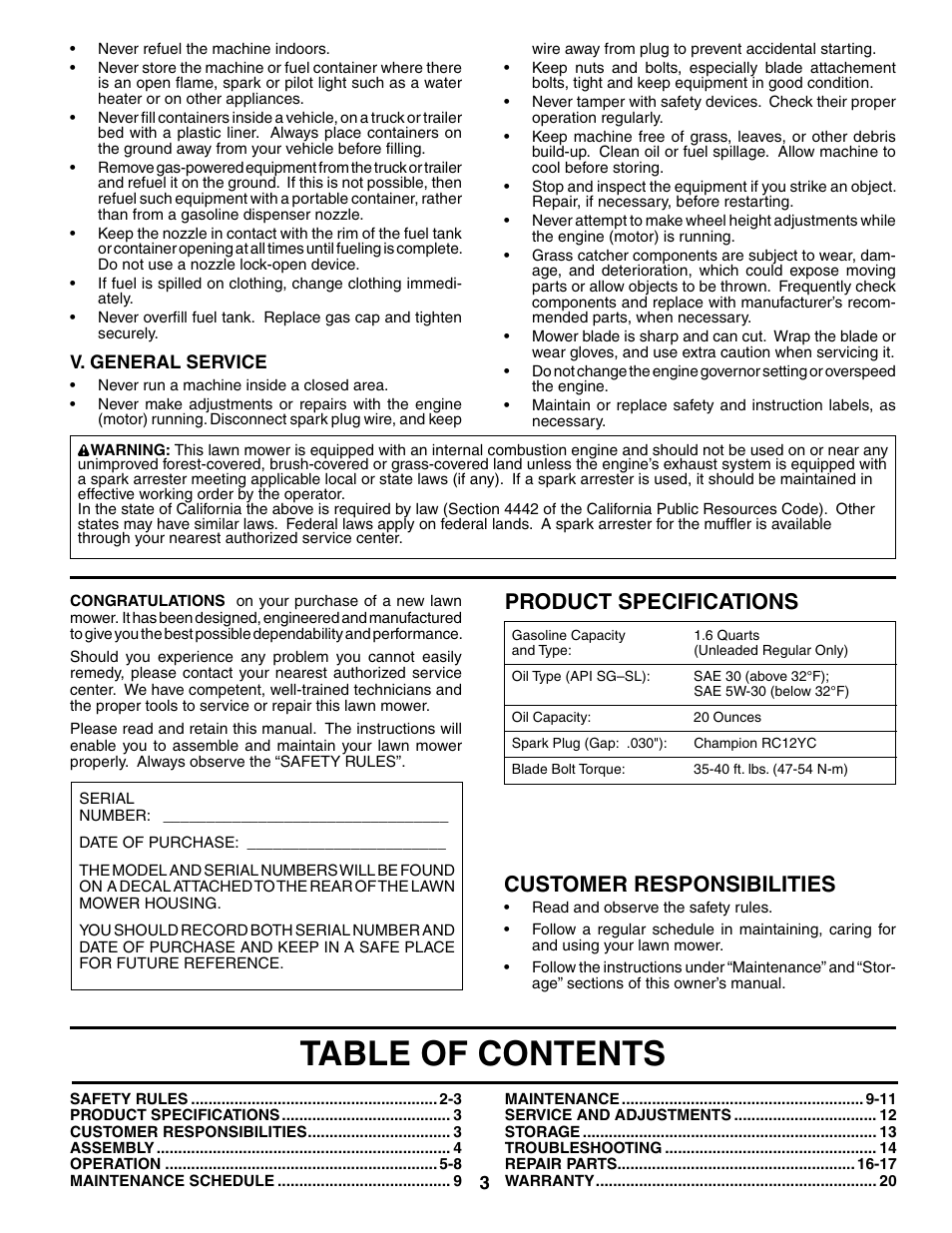 Husqvarna 7021CP User Manual | Page 3 / 18
