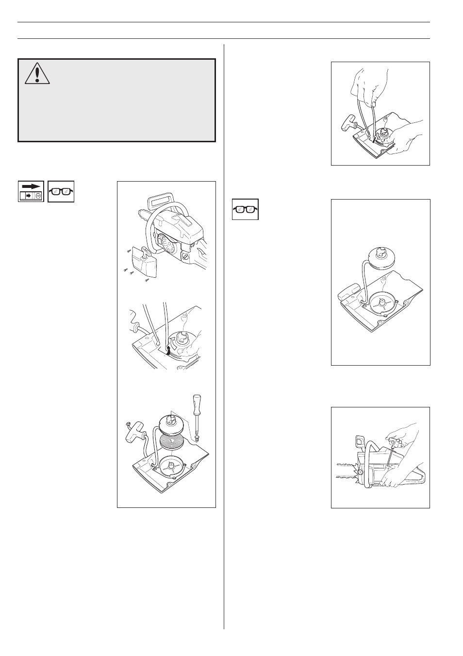 Maintenance, Starter device | Husqvarna 362XP User Manual | Page 30 / 36