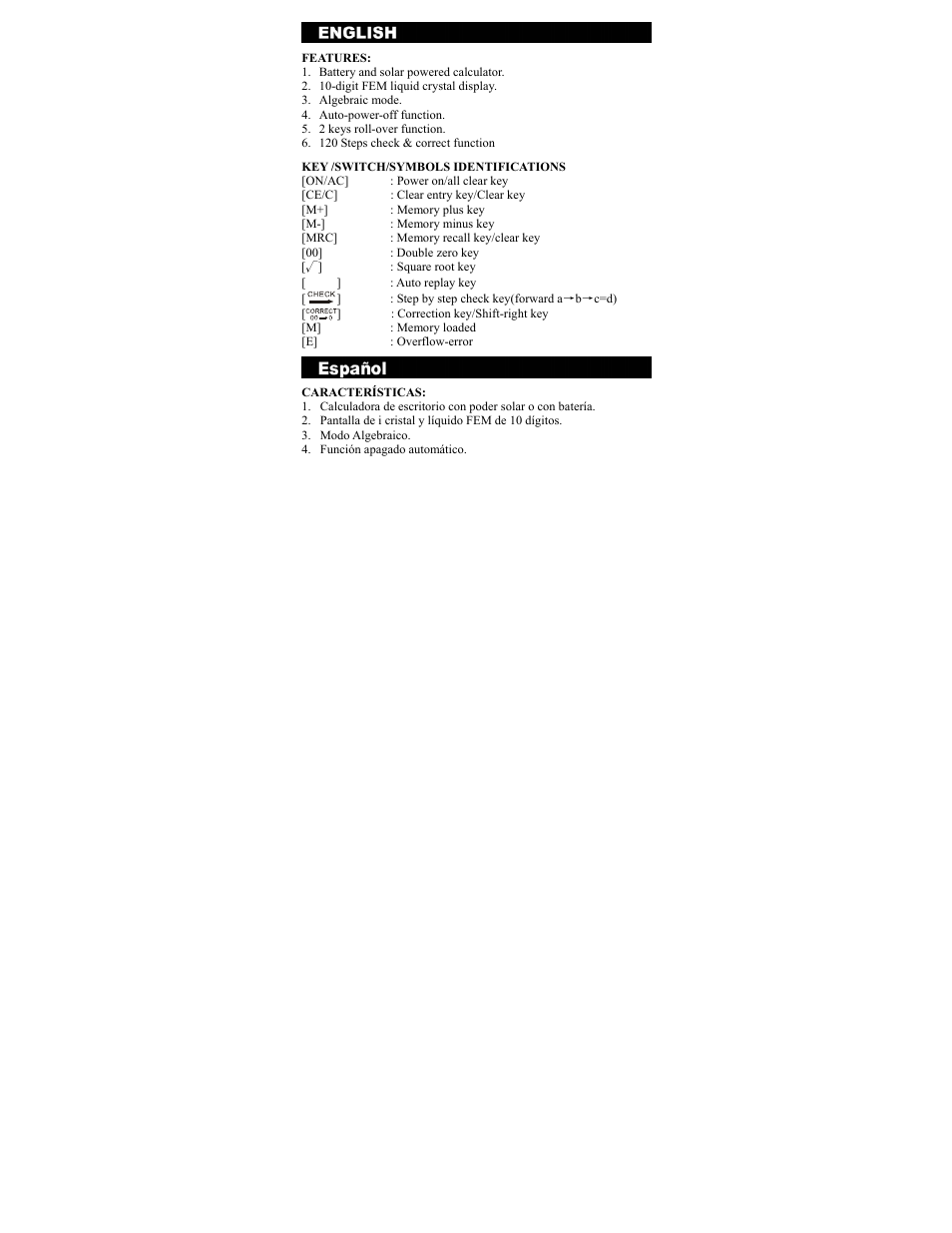CITIZEN CT-333 User Manual | Page 3 / 24