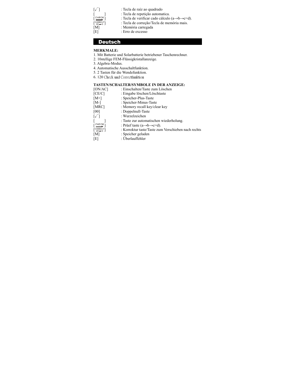 CITIZEN CT-333 User Manual | Page 6 / 24