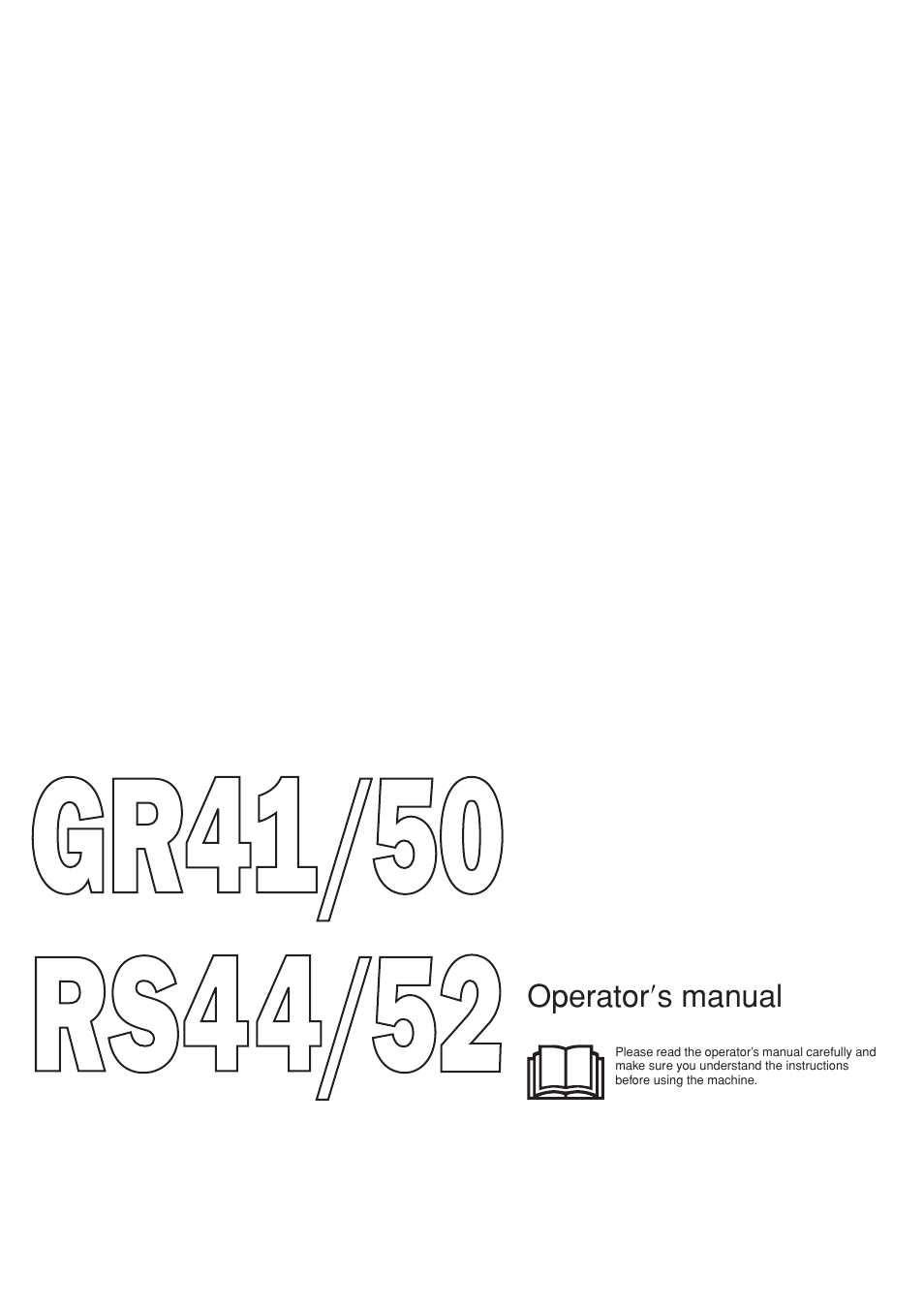 Husqvarna RS44 User Manual | 40 pages