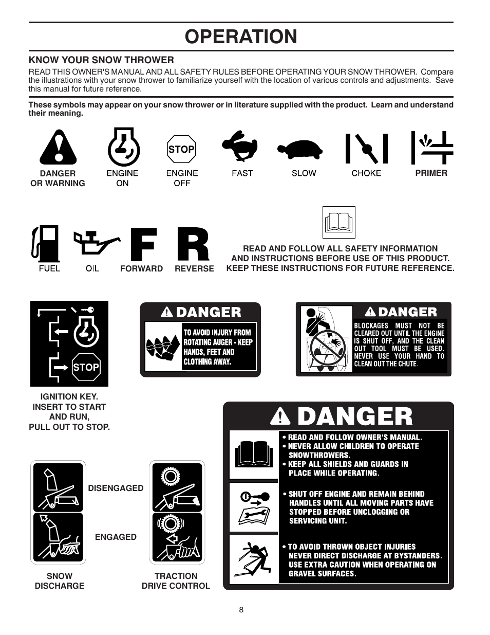 Operation | Husqvarna 1130SBE User Manual | Page 8 / 32