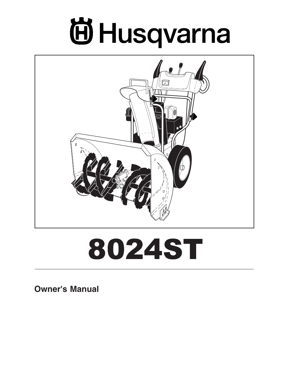 Husqvarna 8024ST User Manual | 32 pages