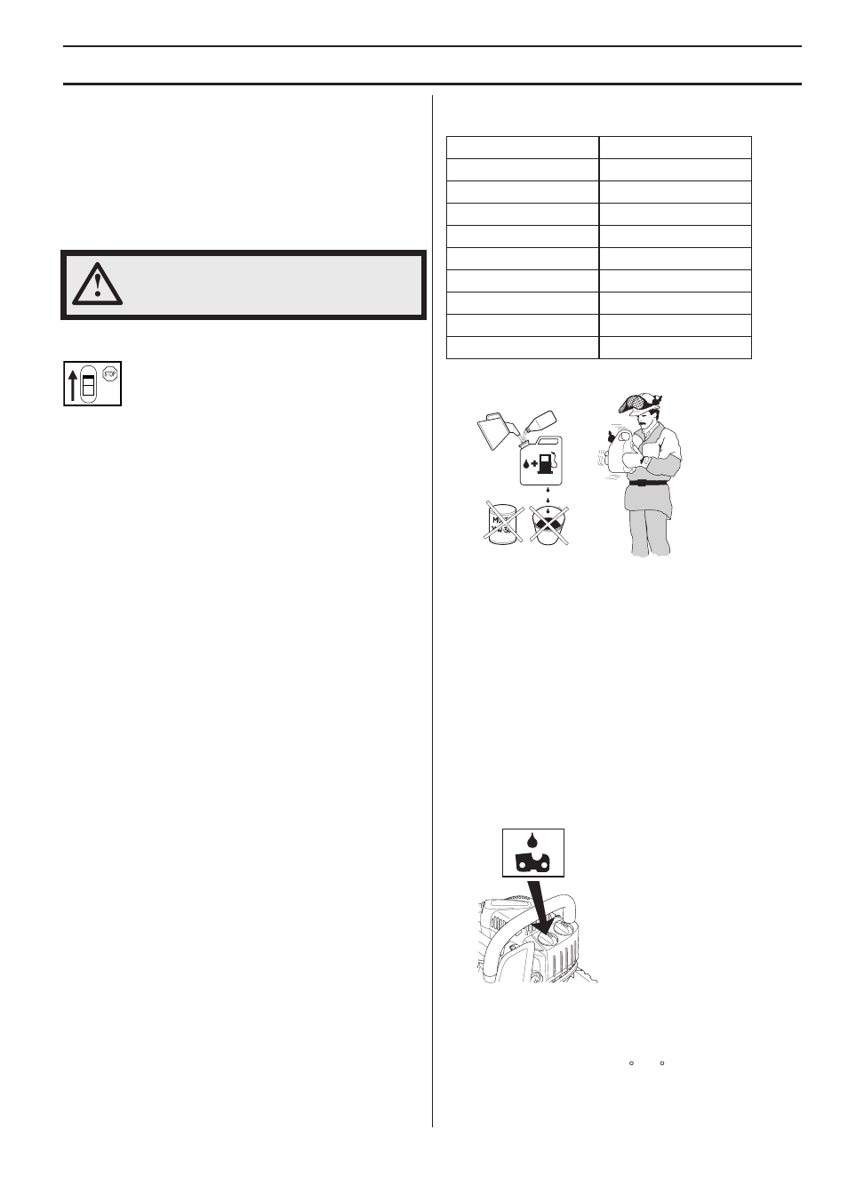 Fuel handling, Fuel, Gasoline | Two-stroke oil, Mixing, Chain oil | Husqvarna CARB III User Manual | Page 17 / 44