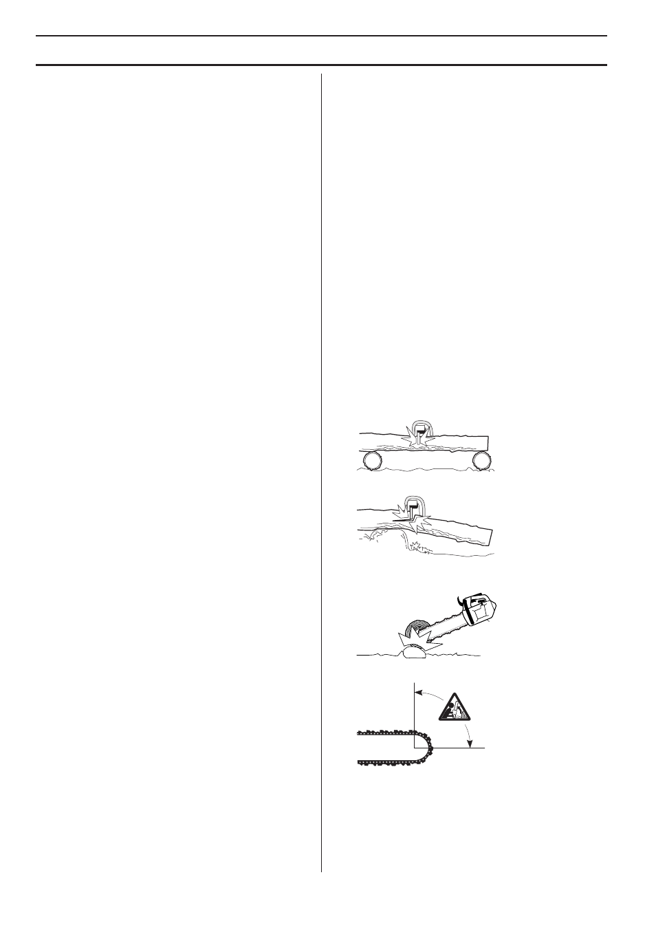 Working techniques, Basic cutting technique | Husqvarna CARB III User Manual | Page 24 / 44