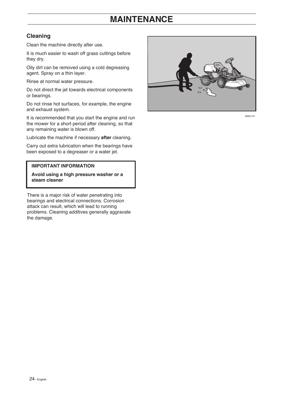 Maintenance | Husqvarna 15 C User Manual | Page 26 / 56