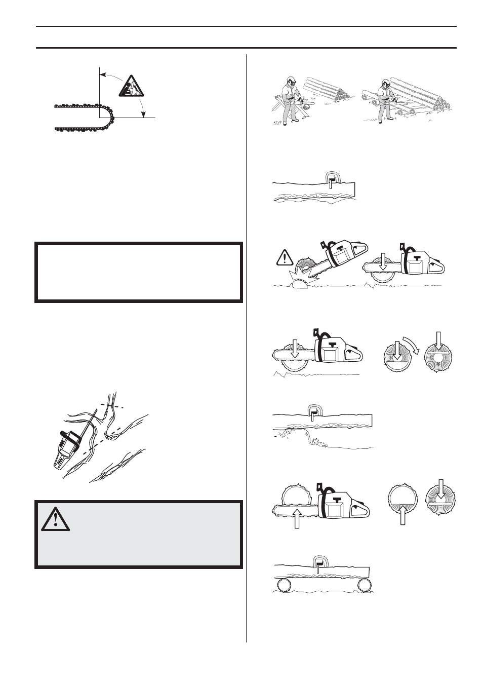 Working techniques | Husqvarna 359G E-tech User Manual | Page 25 / 44