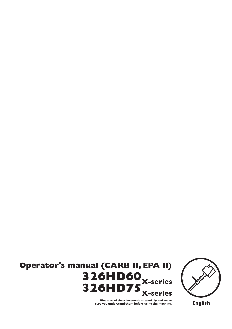 Husqvarna 326HD60 User Manual | 24 pages