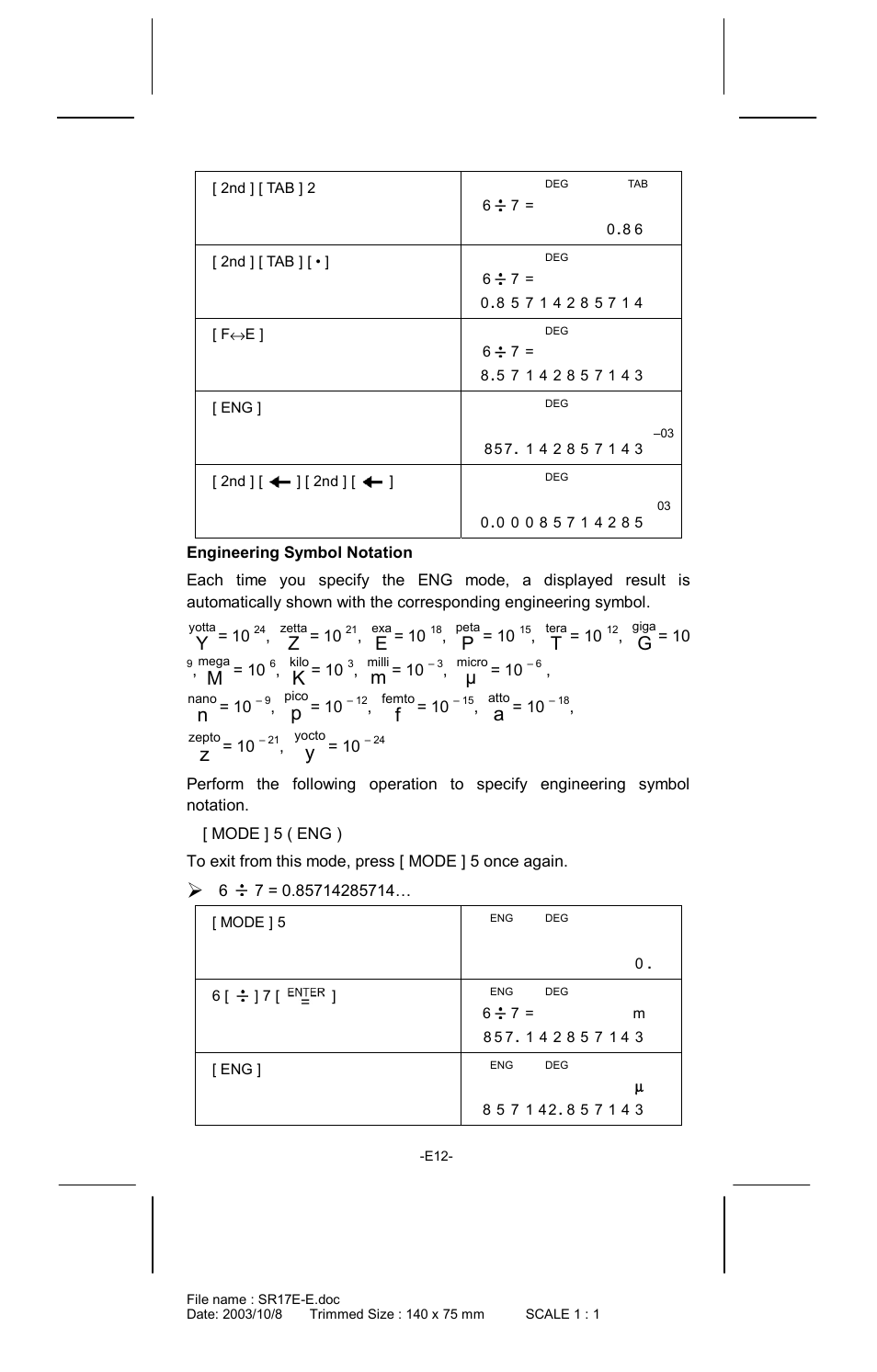 CITIZEN SR-281  EN User Manual | Page 12 / 33