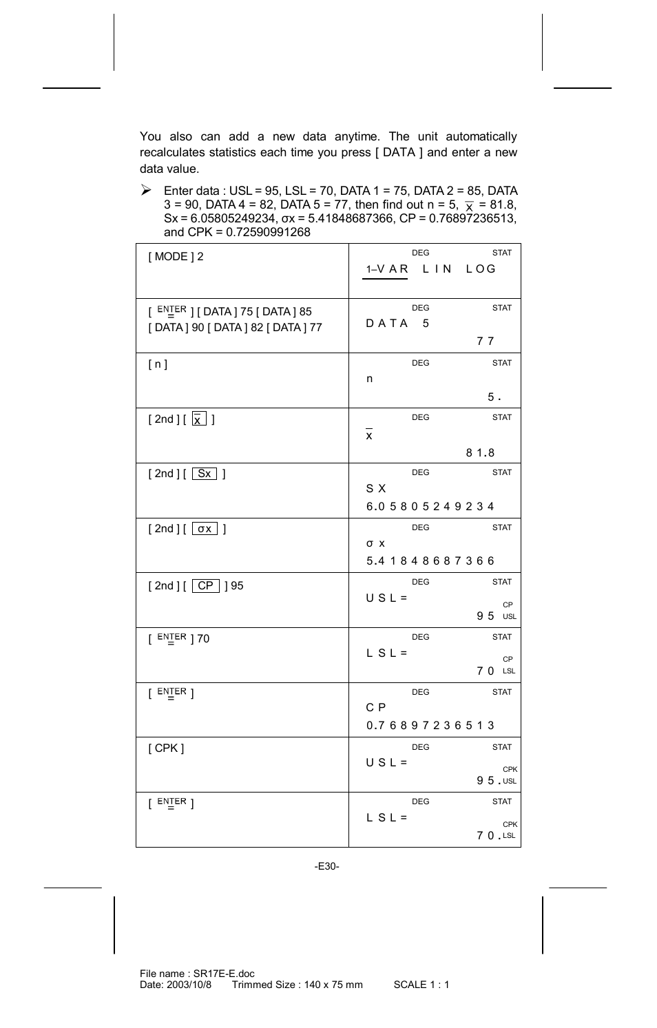 CITIZEN SR-281  EN User Manual | Page 30 / 33