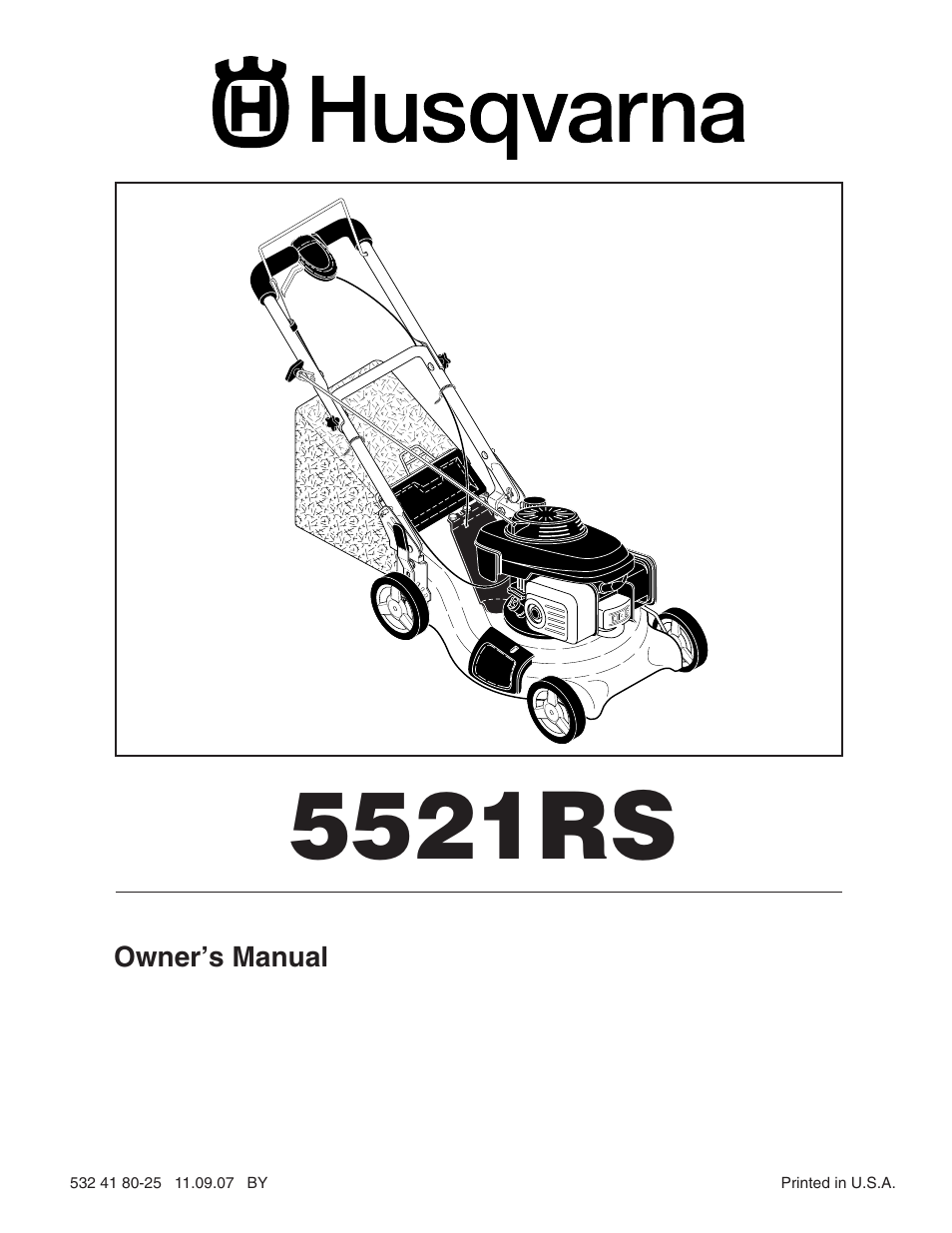 Husqvarna 5521RS User Manual | 22 pages