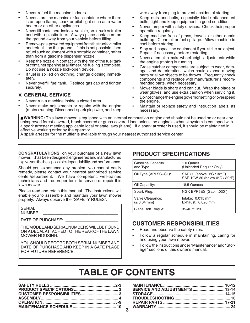 Husqvarna 5521RS User Manual | Page 3 / 22