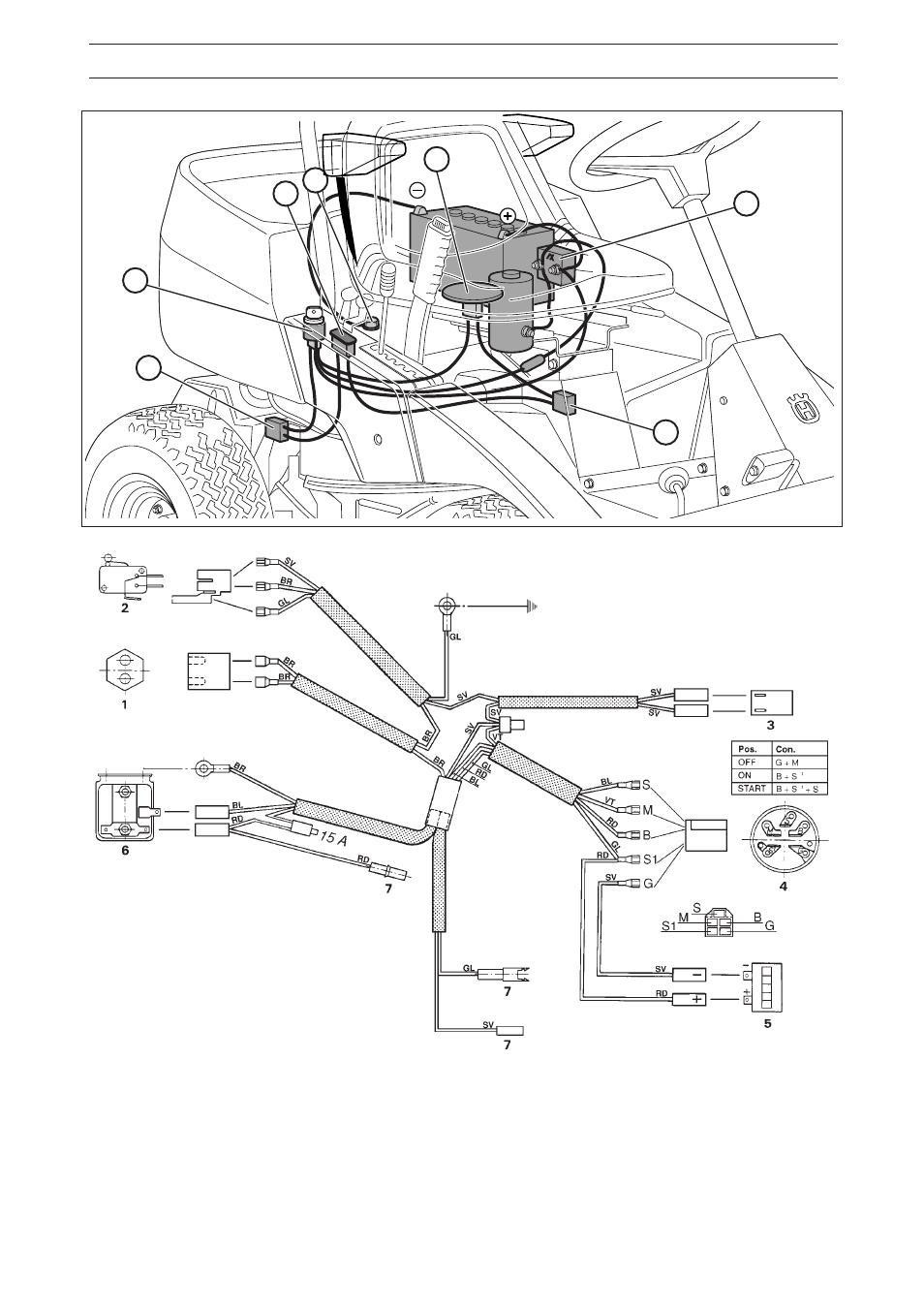 Wiring diagram | Husqvarna 18 ProFlex User Manual | Page 43 / 48