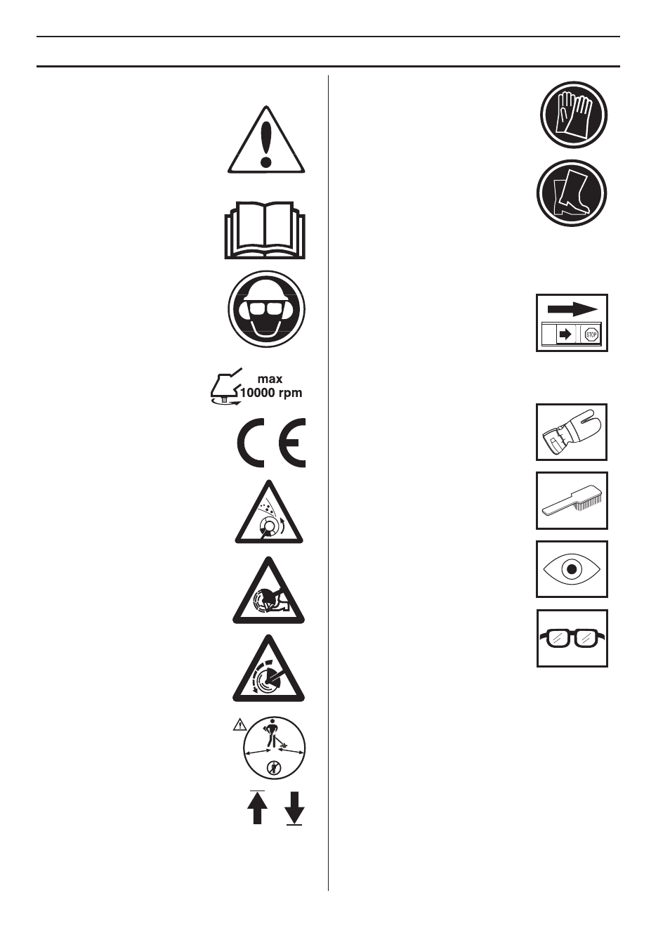 Symbols, Key t o symbols | Husqvarna 326ES User Manual | Page 2 / 32