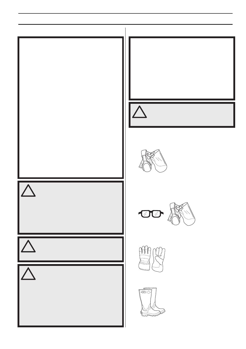 Important, Personal protective equipment, General safety preca utions | Important personal protective equipment | Husqvarna 326ES User Manual | Page 7 / 32