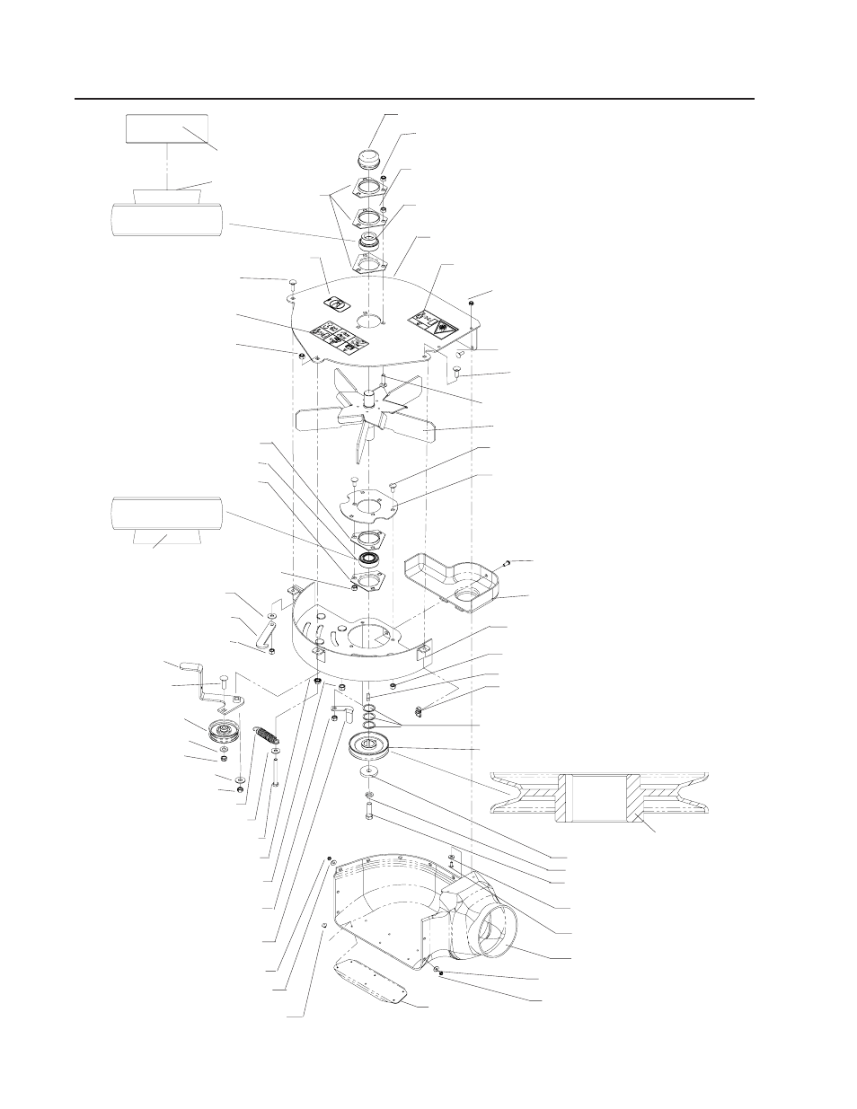 Blower - a, Blower assembly | Husqvarna 111750 / HCS1372 User Manual | Page 20 / 32