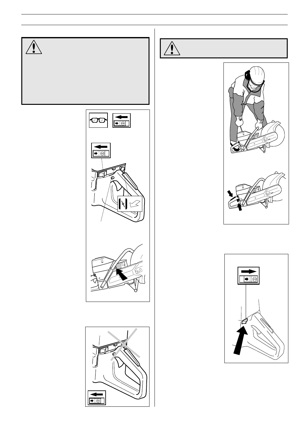 Start and stop | Husqvarna 3120K User Manual | Page 15 / 24