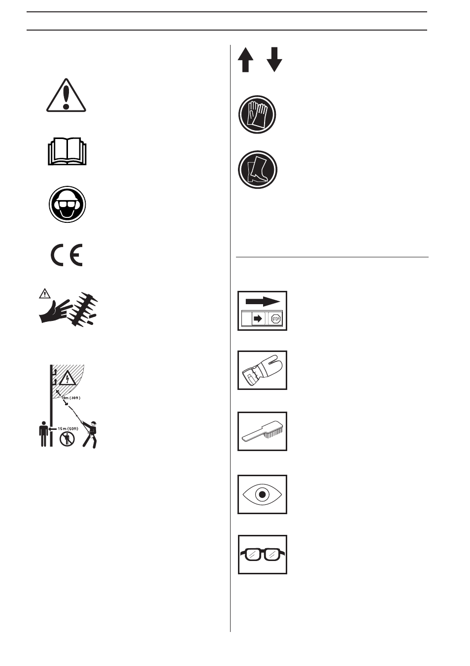 Symbol explanation, Symbols | Husqvarna 325HDA55X-Series User Manual | Page 2 / 24