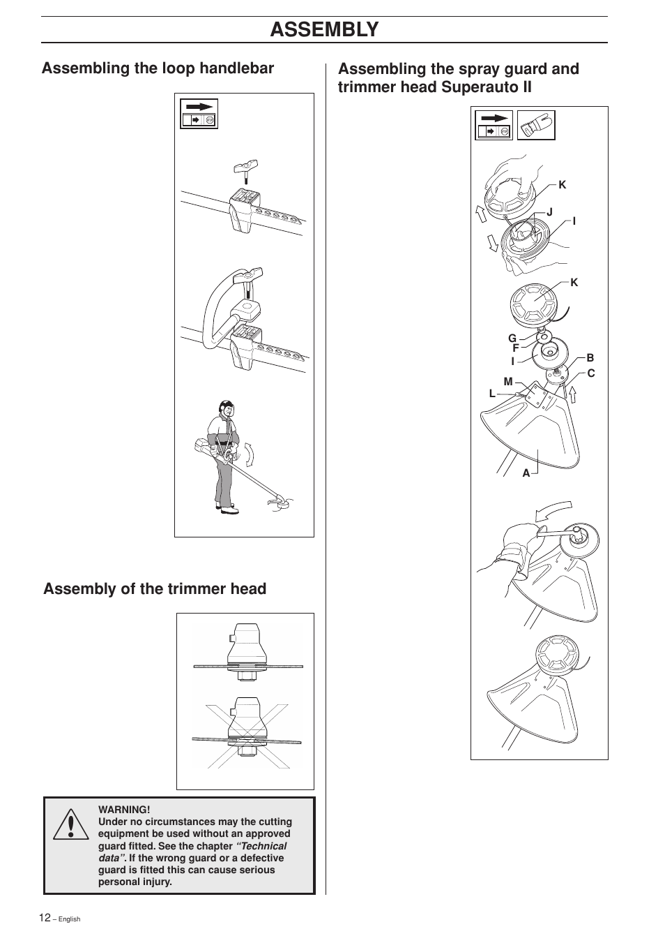 Assembly | Husqvarna 232L User Manual | Page 12 / 32